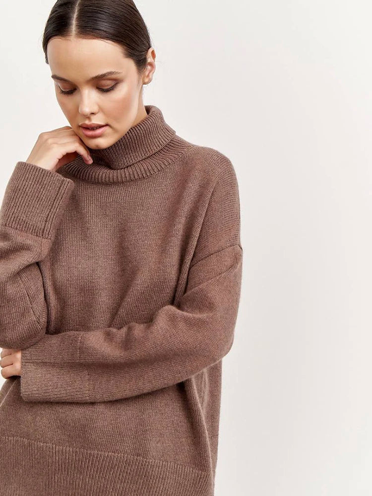 Hirsionsan Chic Turtle Neck Sweater