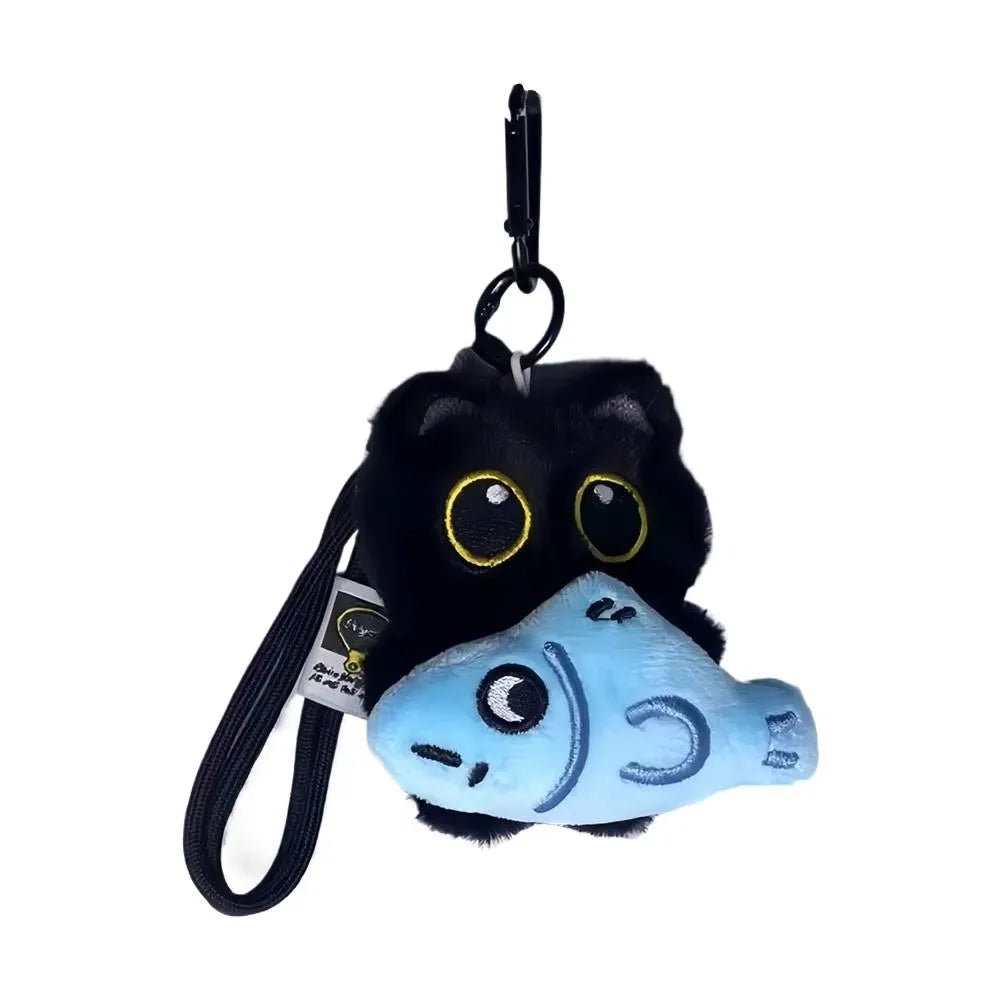 Black Cat Doll Toy Keychain Bag Pendant Charms