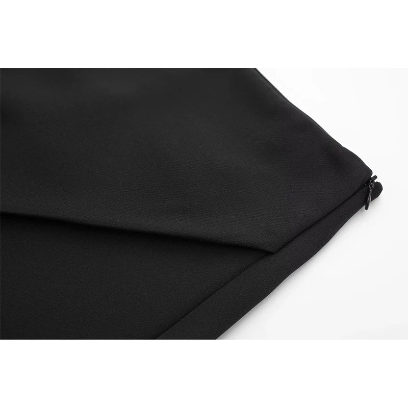 DAMEN Damen-Shorts Fashion High-Waist-Shorts Röcke Damen Reißverschluss Asymmetrische Röcke Shorts 2025 Sommer Schwarz Weiß Mini-Shorts