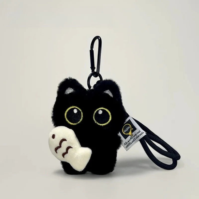 Black Cat Doll Toy Keychain Bag Pendant Charms