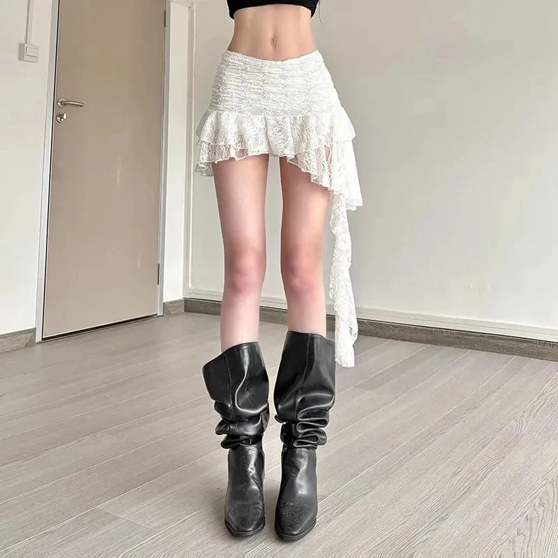 Patchwork Irregular Lace Skirts