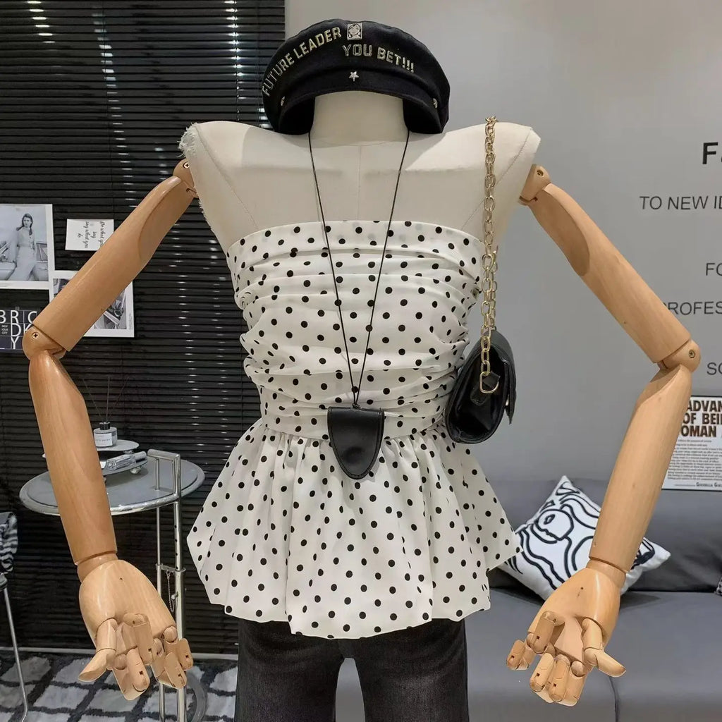 Sleeveless Crop Top Korean Style Chic Summer