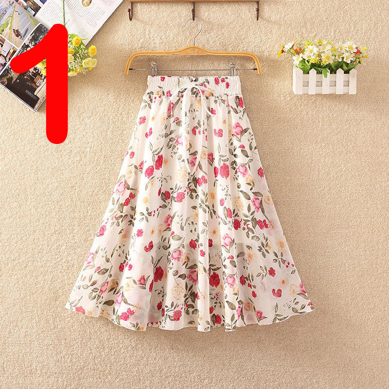 Elegant Summer Chiffon Skirt
