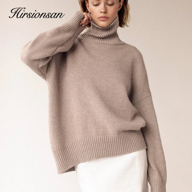 Hirsionsan Chic Turtle Neck Sweater