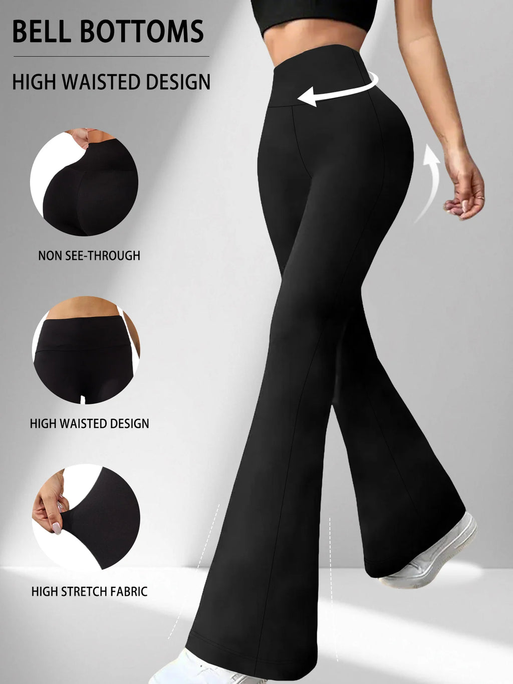 Women's Super Soft Flare Pants Bell Bottoms