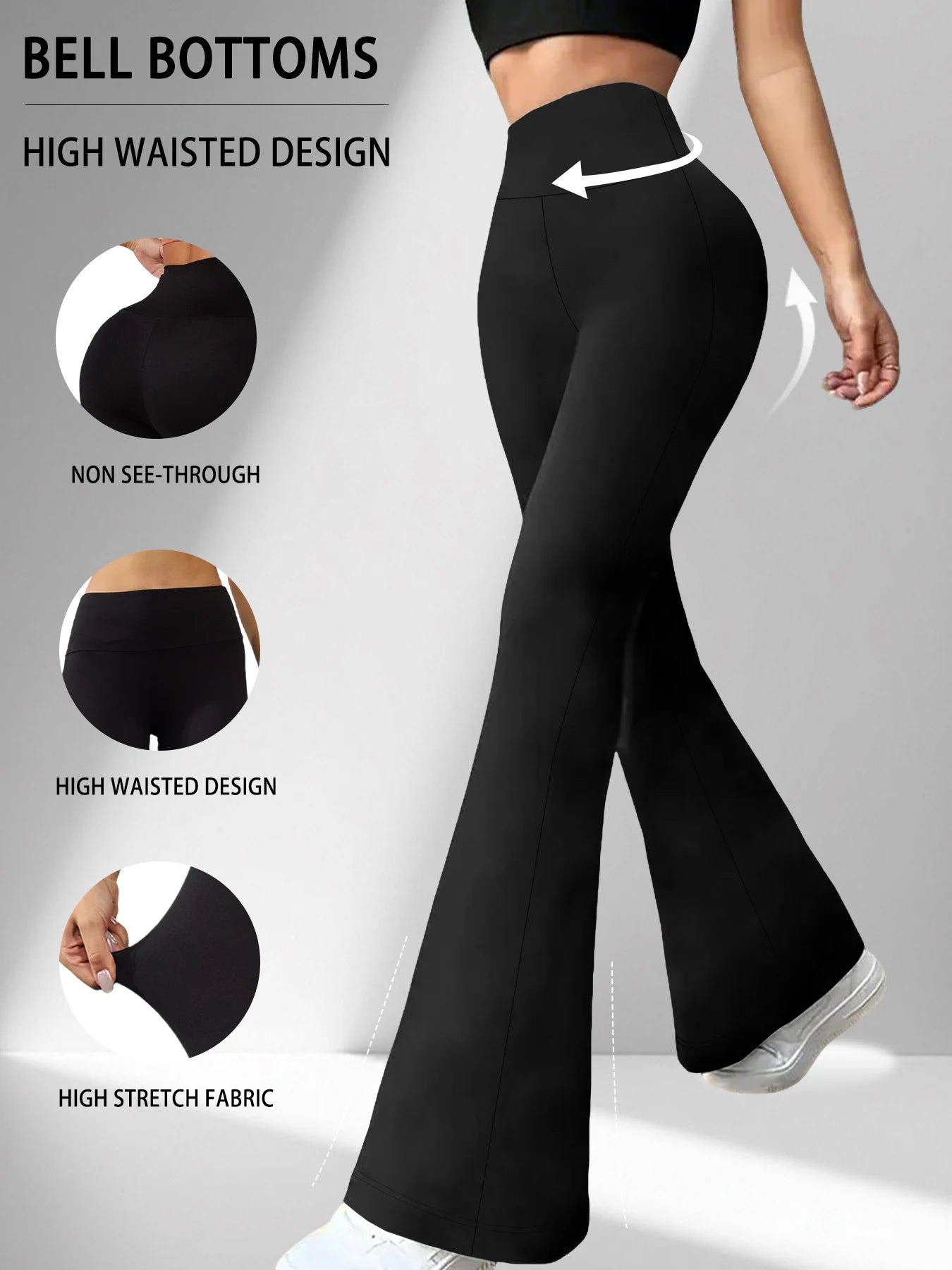 Women's Super Soft Flare Pants Bell Bottoms