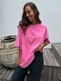 Hirsionsan Y2k 100% Cotton Letter Print T Shirts