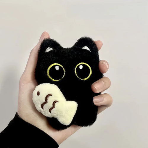 Black Cat Doll Toy Keychain Bag Pendant Charms