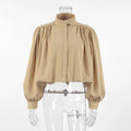 VGH Fashionable Khaki Coat for Women Jacket