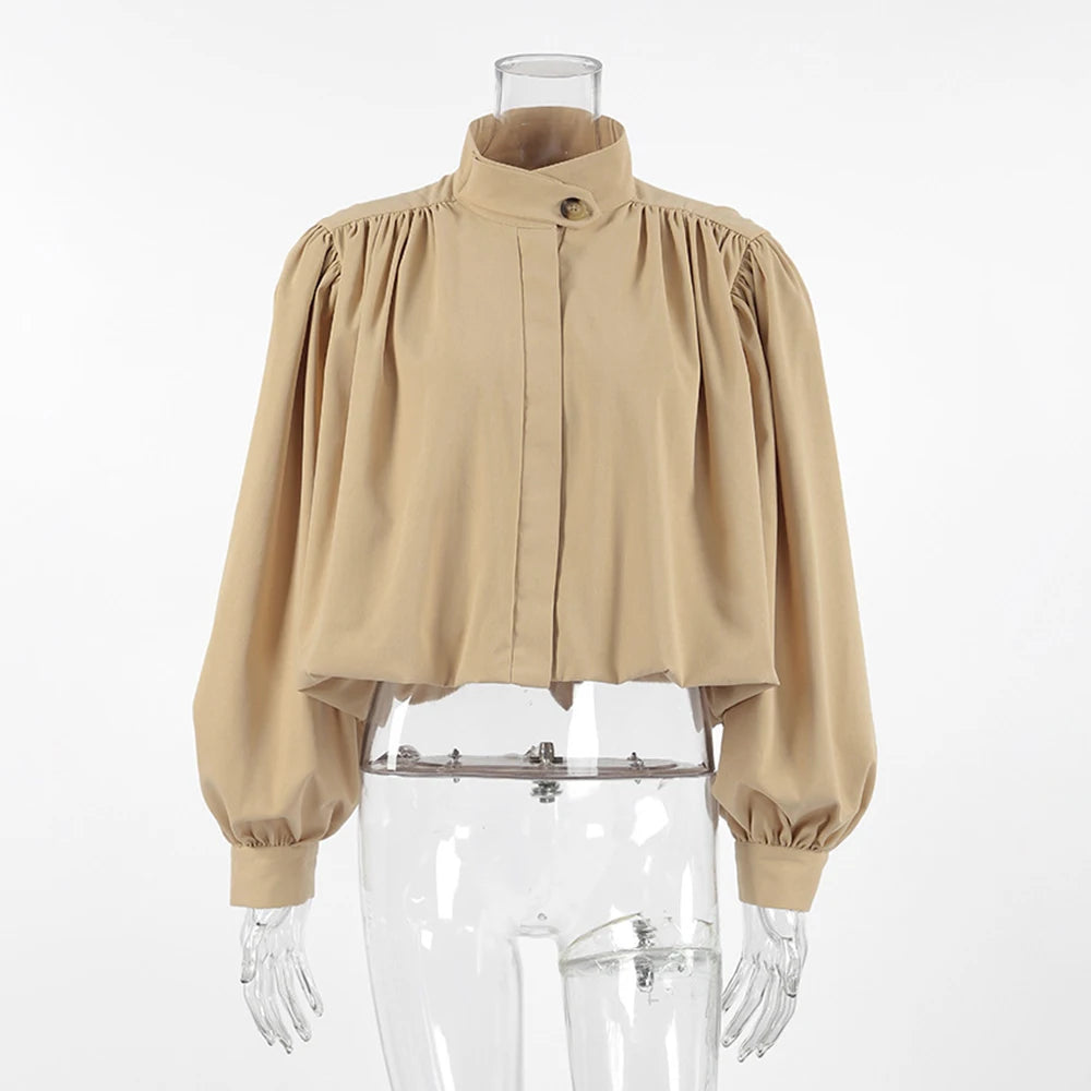 VGH Fashionable Khaki Coat for Women Jacket