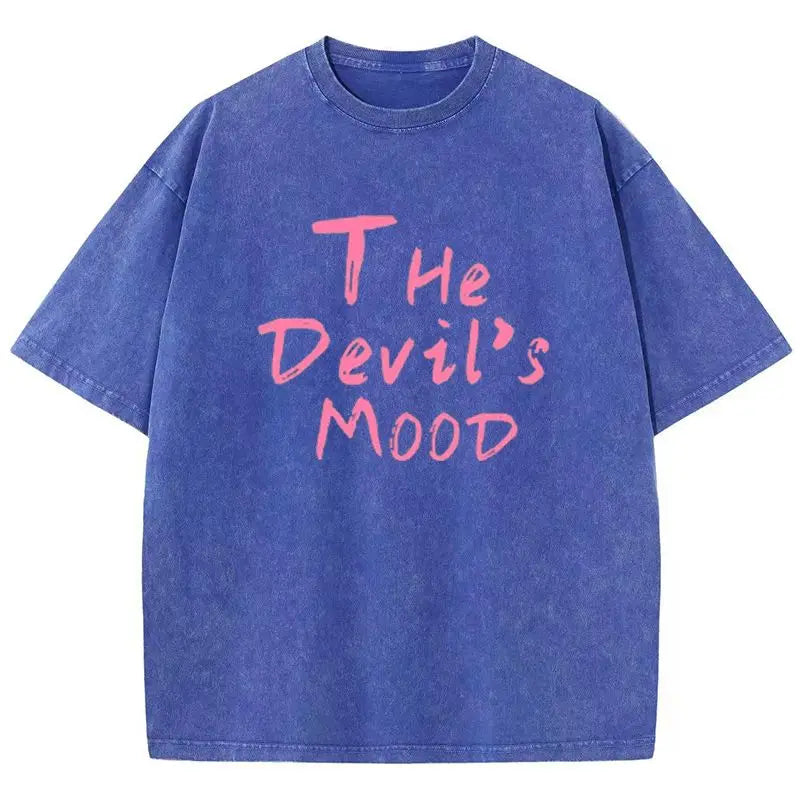 The Devil's Moon Letter Prints T-shirts