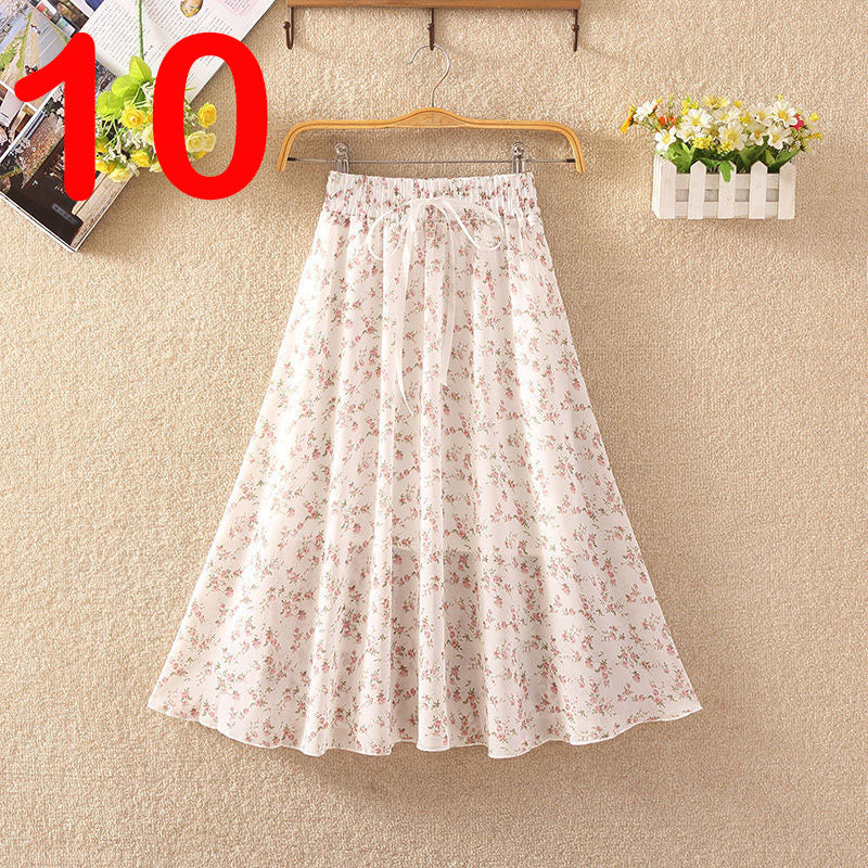 Elegant Summer Chiffon Skirt