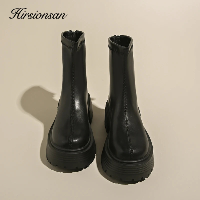 Hirsionsan Women Ankle Retro Shoes