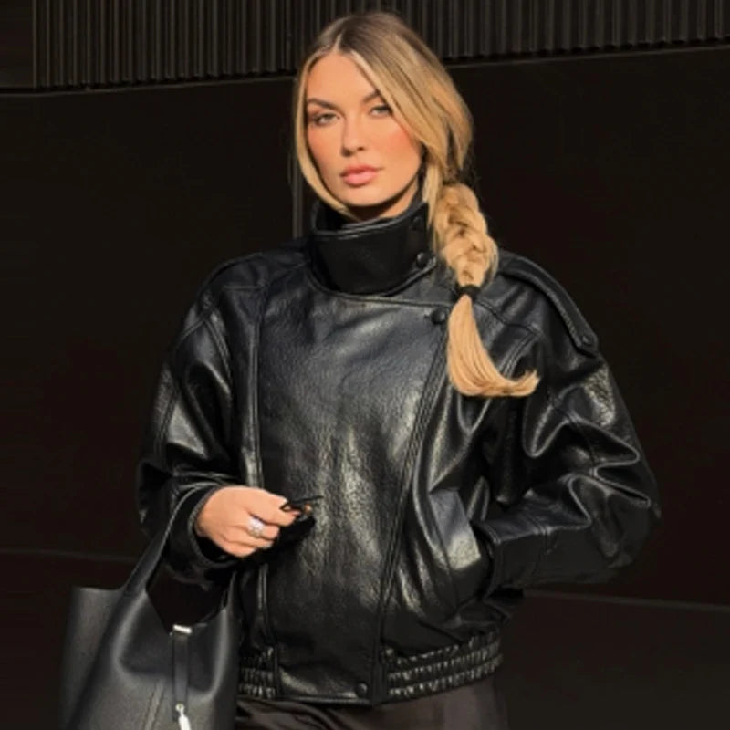 HXAO Women's Jacket Leather Jackets