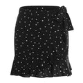Chic Ruffled Lace-Up Skirt