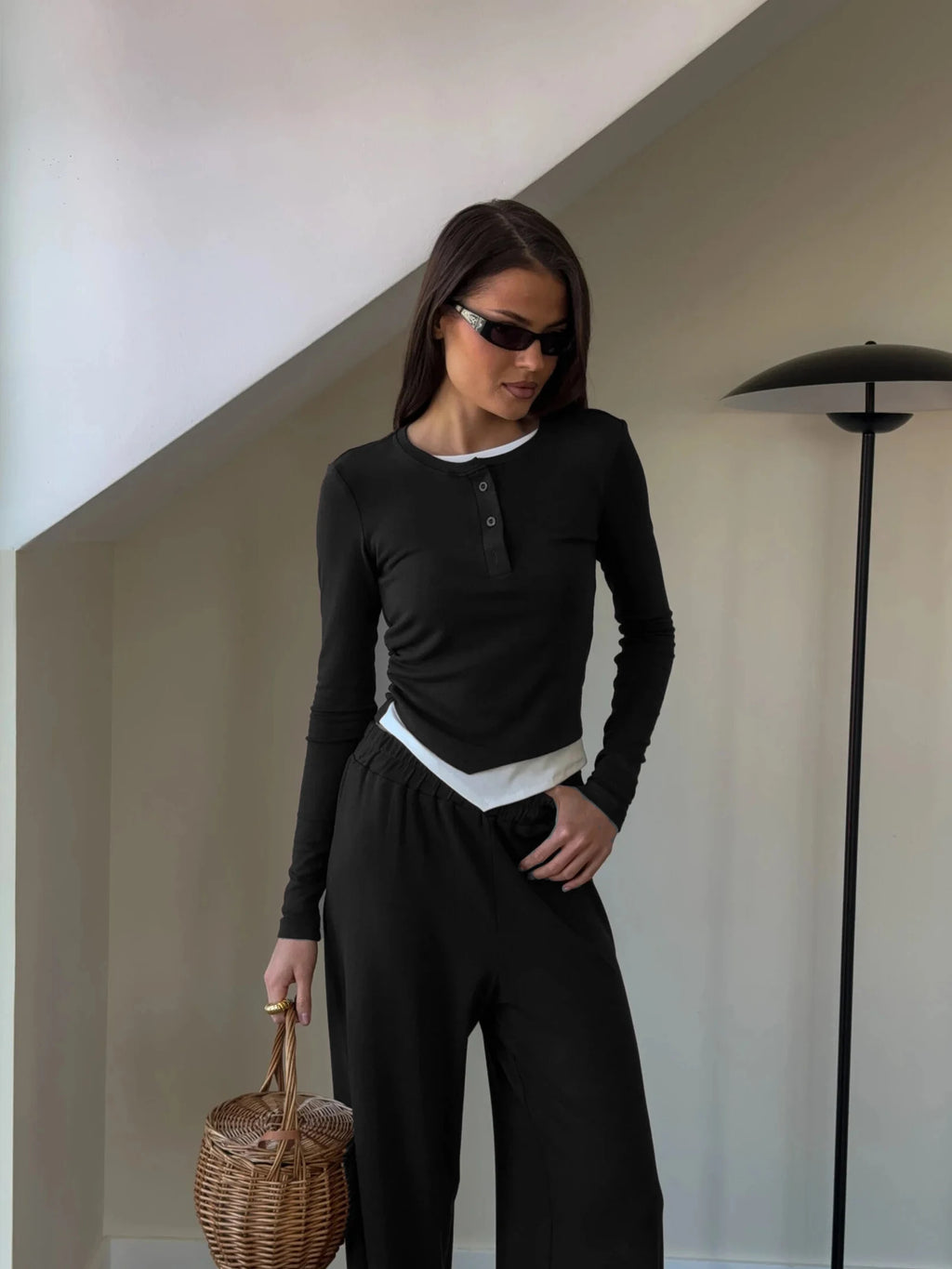Hirsionsan Modal Soft Loose Sets Dress Women  Tracksuit