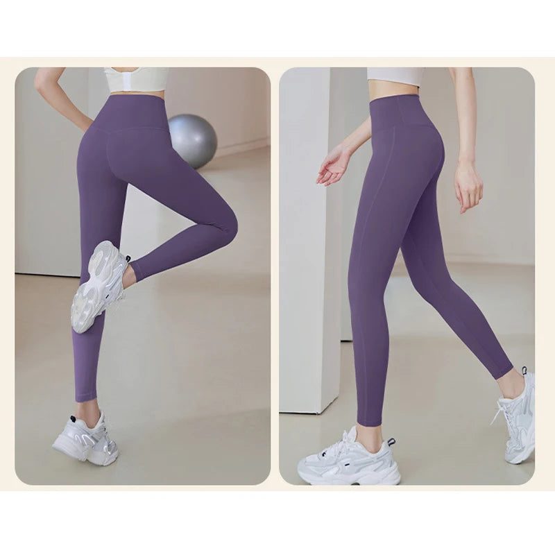 Ribbed Yoga Pants High Waisted Tights