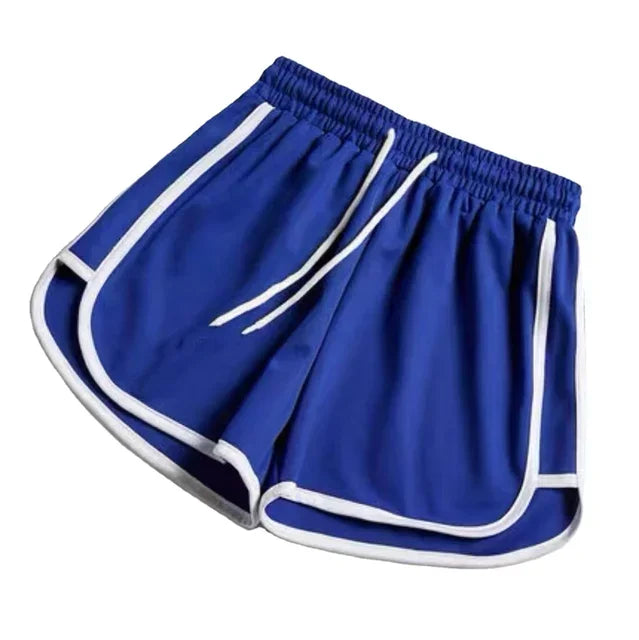 Damen gestreifte lässige Shorts koreanischer Harajuku-Stil locker kombinierbare Sport-Shorts Sommer Mode schlichte Yoga dünne Mini-Shorts weiblich
