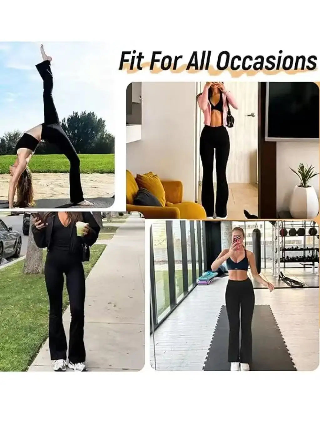 Ladies high waist bell bottoms pant