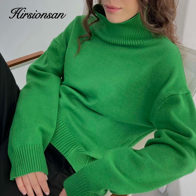Hirsionsan Chic Turtle Neck Sweater