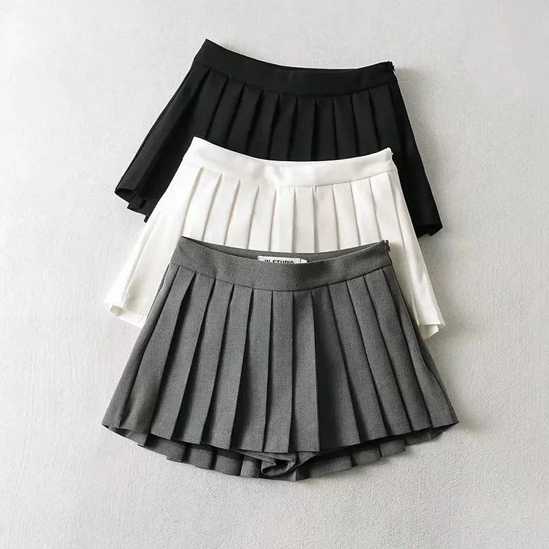 Spice girl pleated Korean mini skirt