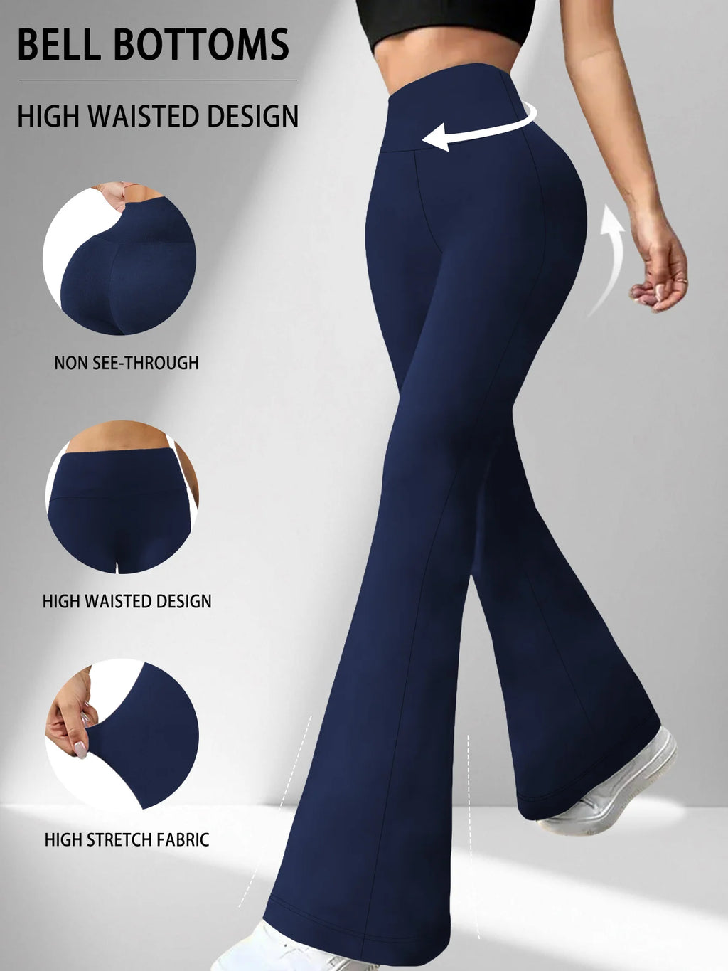 Women's Super Soft Flare Pants Bell Bottoms