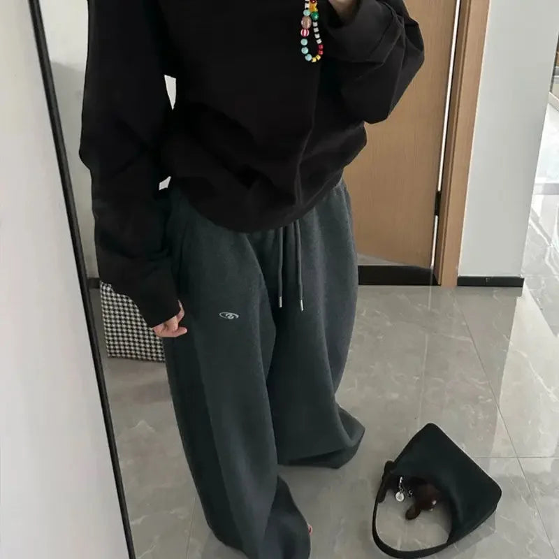 American Retro Hip-Hop Oversized Casual Sweatpants