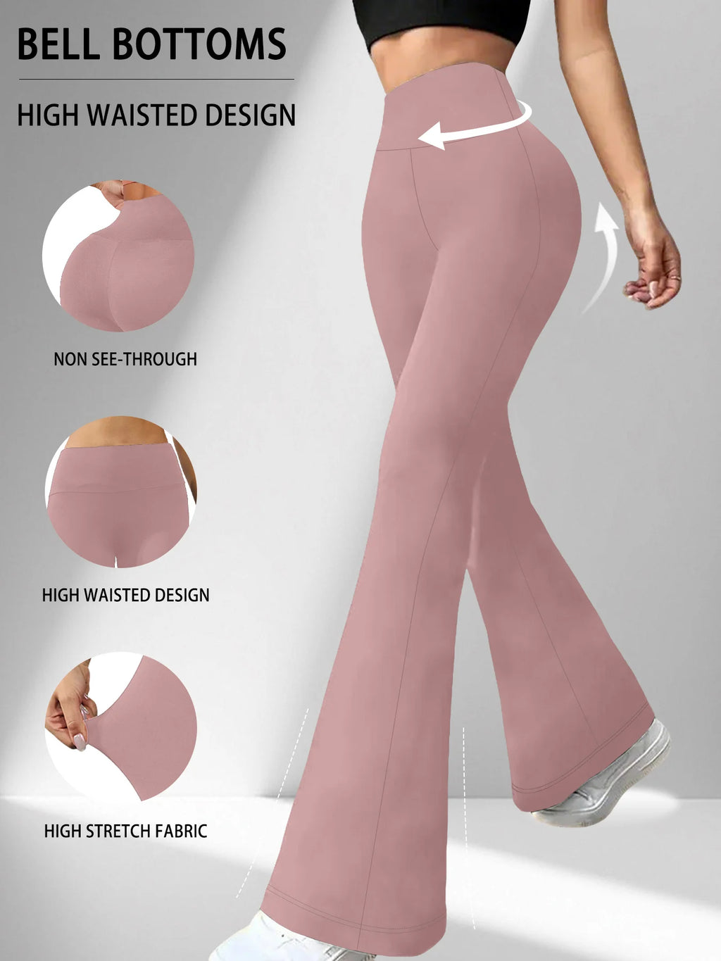 Women's Super Soft Flare Pants Bell Bottoms