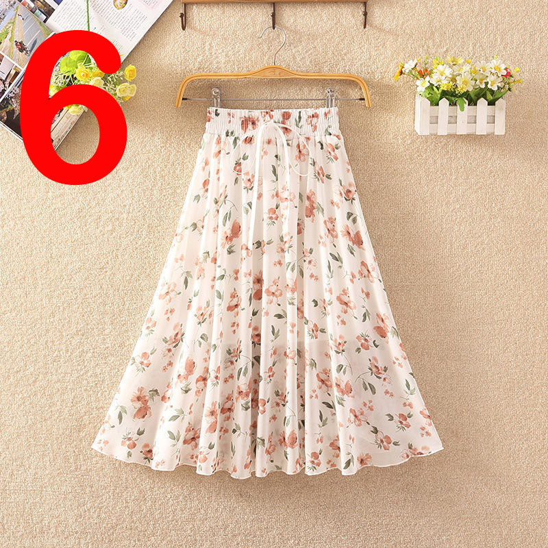 Elegant Summer Chiffon Skirt