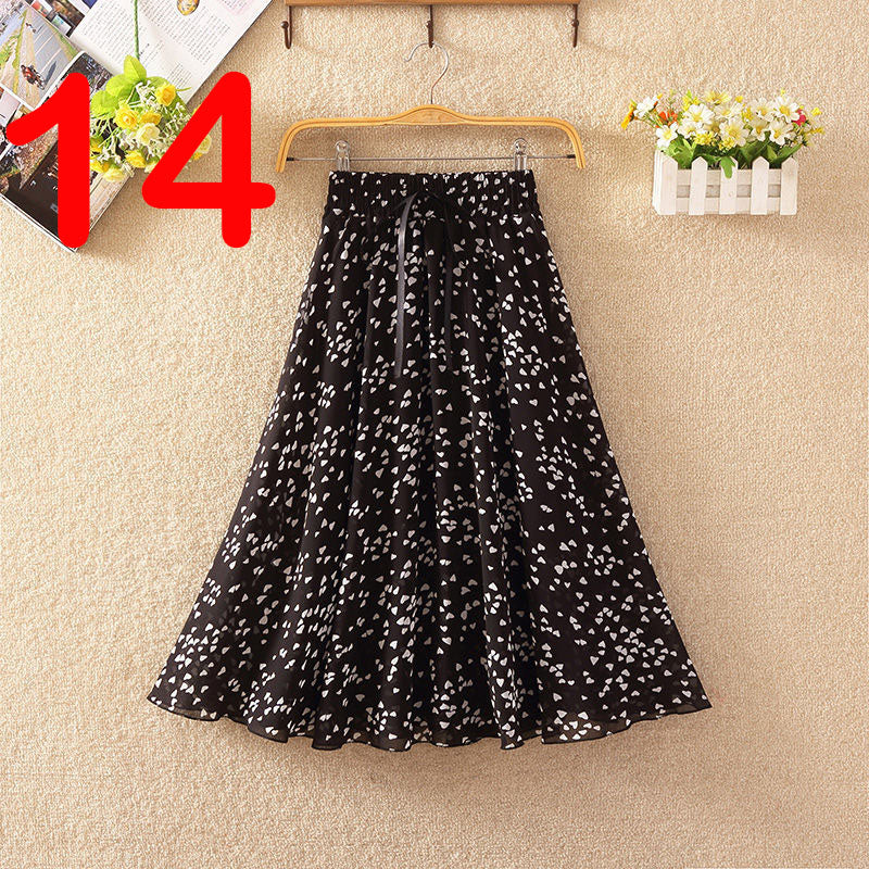Elegant Summer Chiffon Skirt