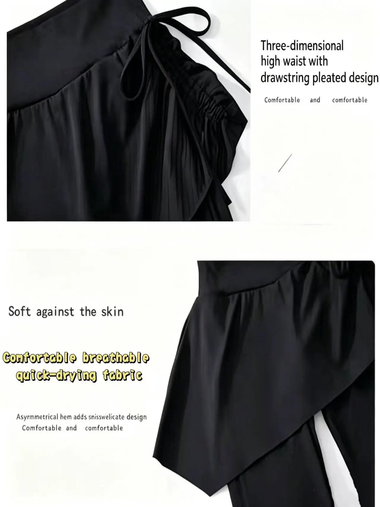 New pleated lace-up ladies yoga pants