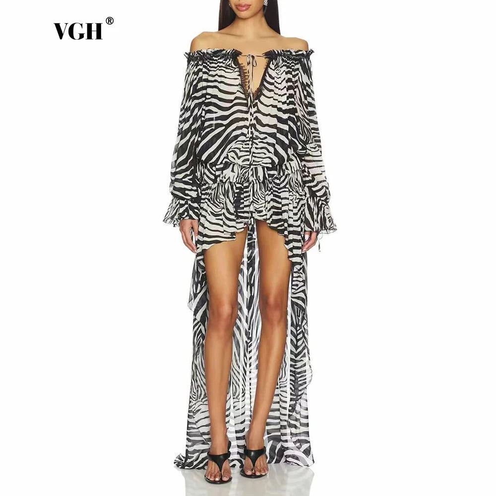VGH Zebra Print Two piece set for women
