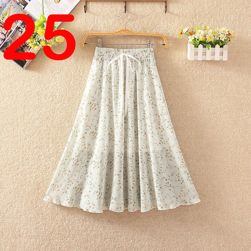 Elegant Summer Chiffon Skirt