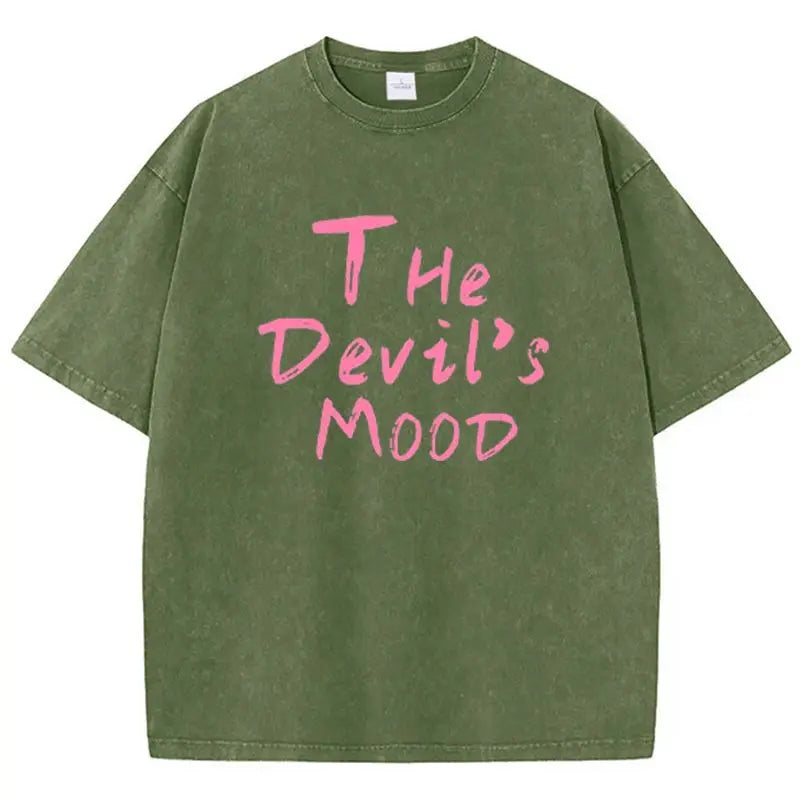 The Devil's Moon Letter Prints T-shirts