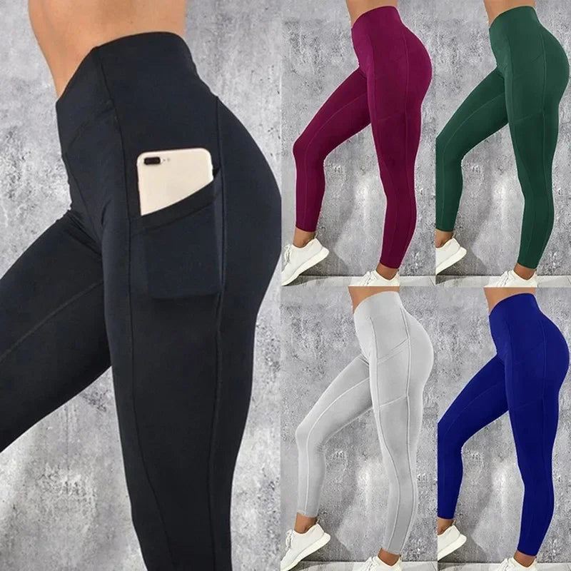 Yoga Fitness Women Leggings with Pocket Gym