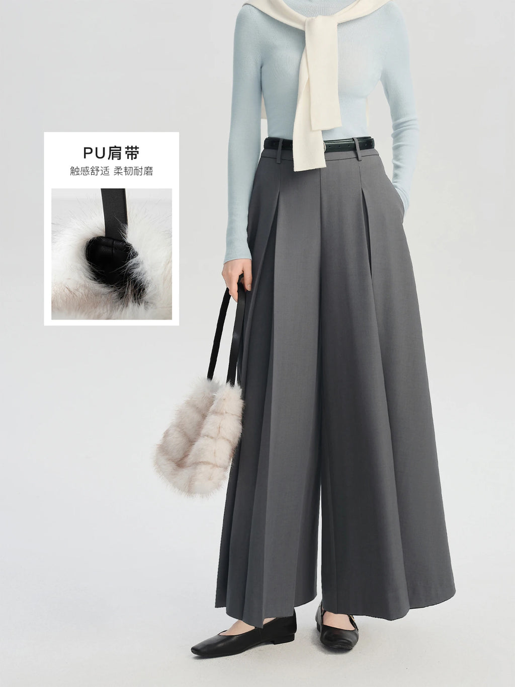 Fox Fur Handbag for Women Korean Style