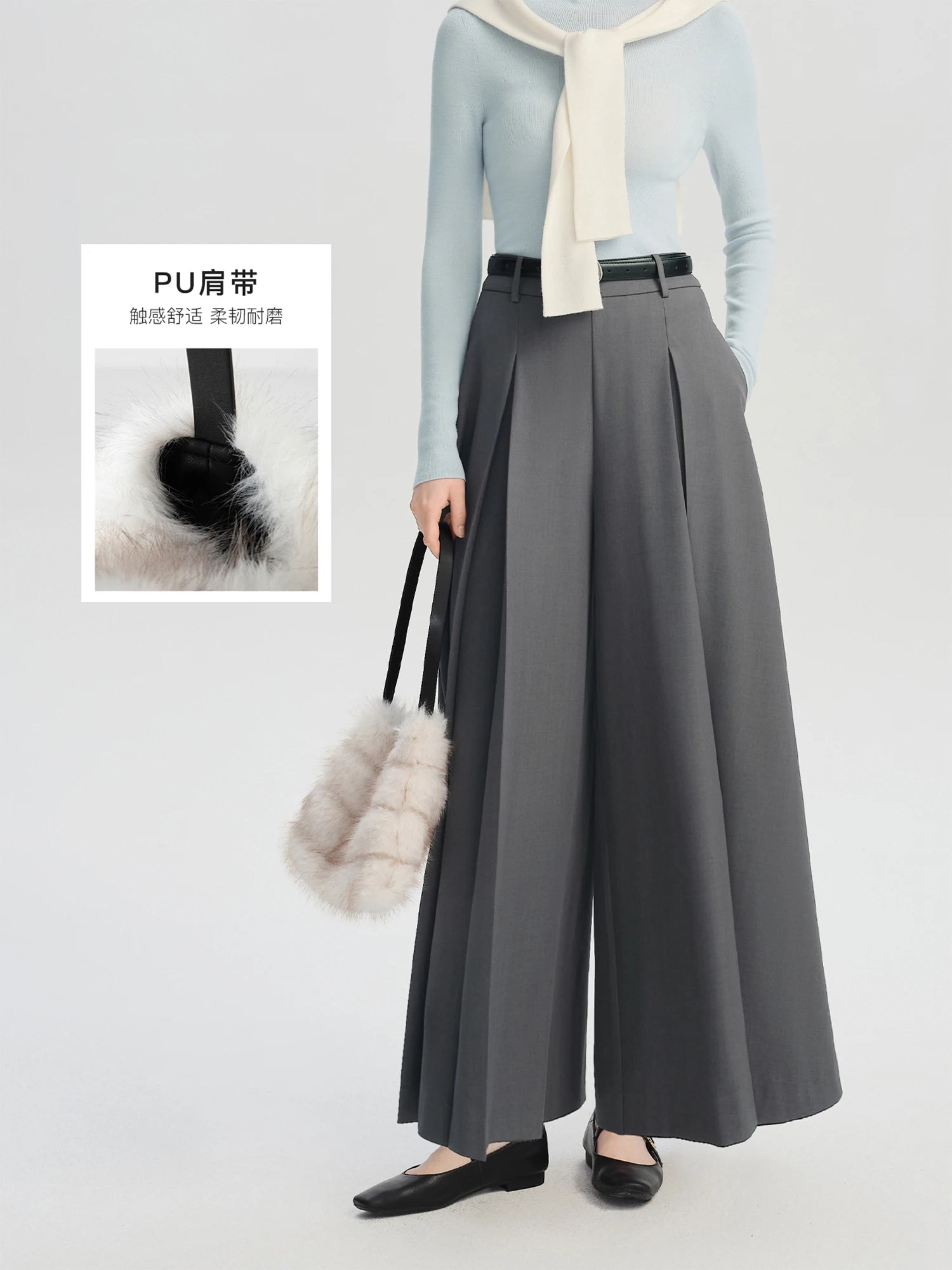 Fox Fur Handbag for Women Korean Style