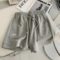 2026 Damen Bequeme lockere weite Hose mit Kordelzug A-Hose Schmale Taille Slim Fit Lässige Sportshorts für Zuhause Vielseitig Neu