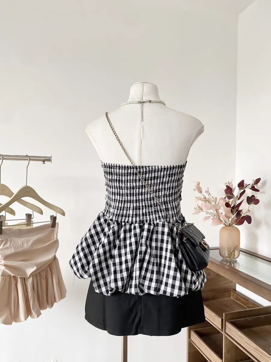Sleeveless Crop Top Korean Style Chic Summer