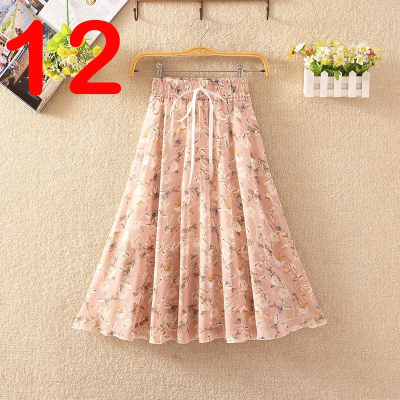 Elegant Summer Chiffon Skirt