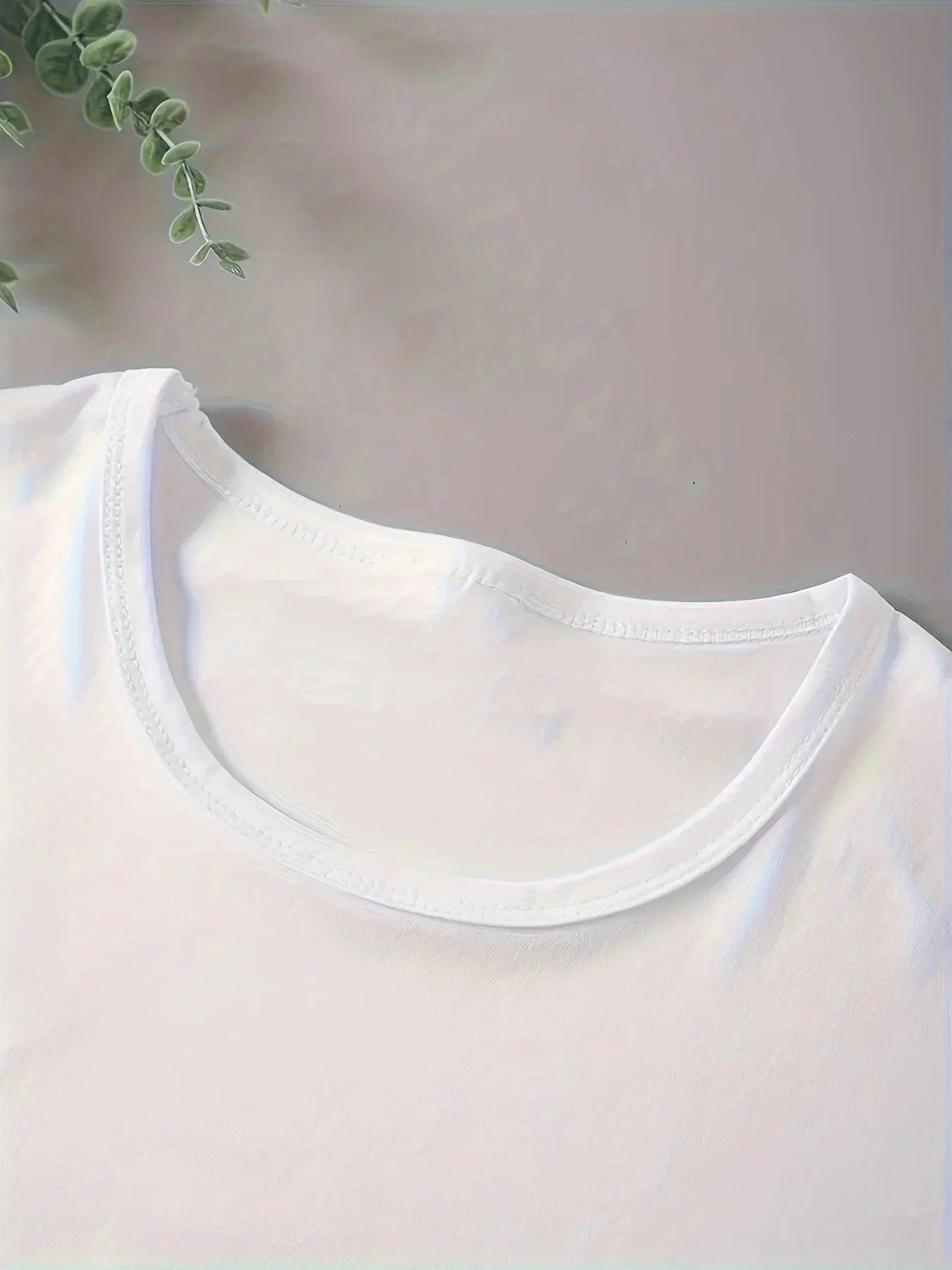Happy Cursive White Cropped Top