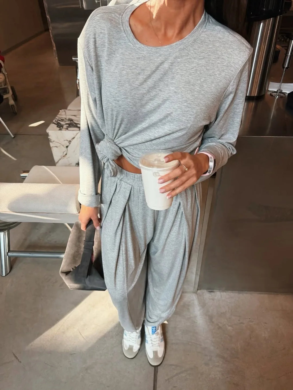 Hirsionsan Modal Soft Loose Sets Dress Women  Tracksuit