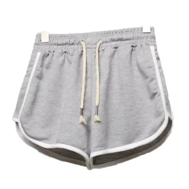 Damen gestreifte lässige Shorts koreanischer Harajuku-Stil locker kombinierbare Sport-Shorts Sommer Mode schlichte Yoga dünne Mini-Shorts weiblich