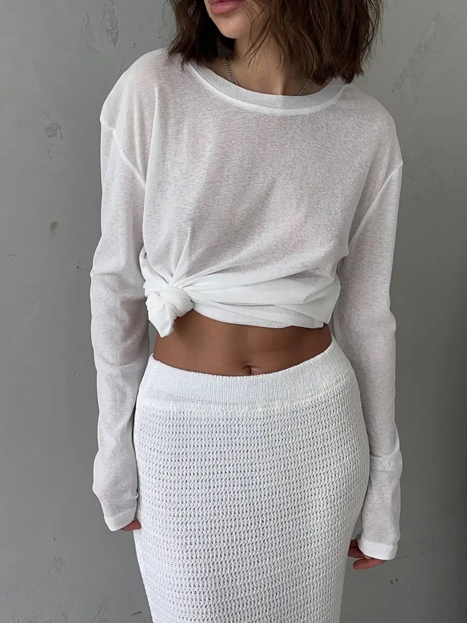 Casual Knitted Soft Woman Tops