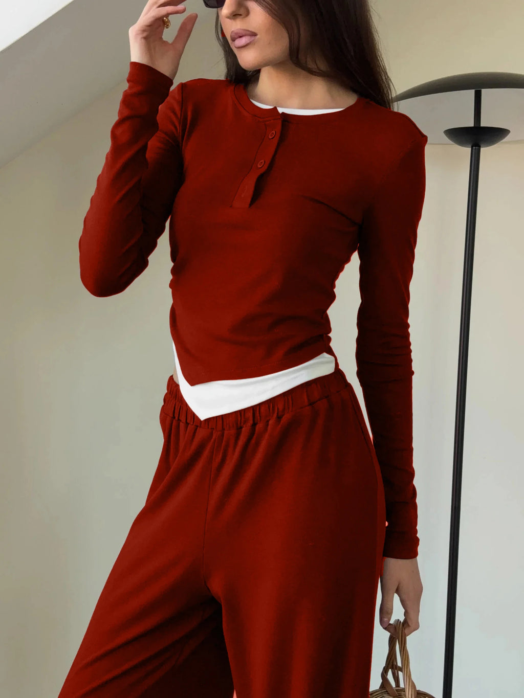 Hirsionsan Modal Soft Loose Sets Dress Women  Tracksuit