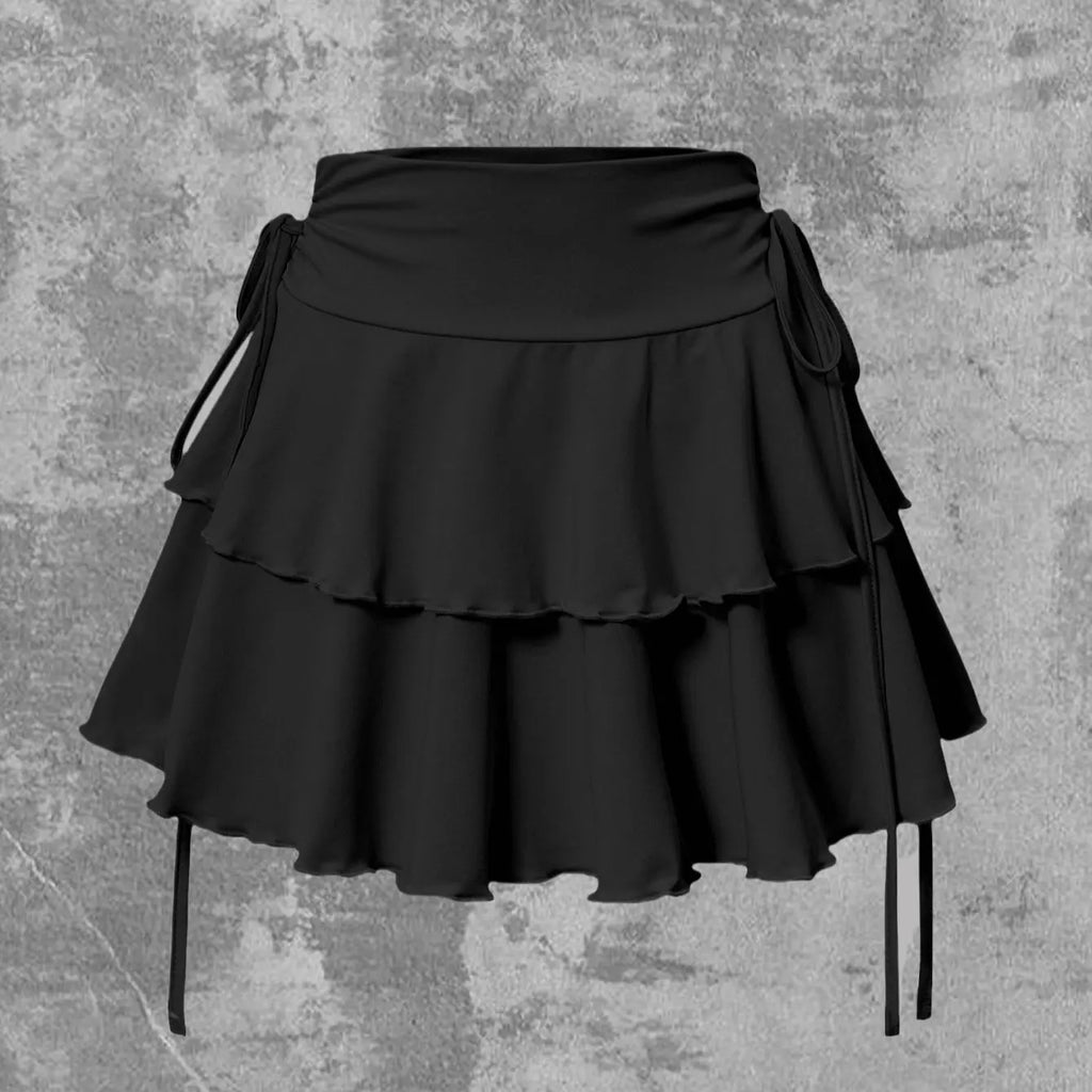 Neuer einfarbiger Rock Damen Sommer Mode Outdoor Vielseitig Hohe Taille Schmal Geschnitten Elastischer Bund Kurzer Rock Ware Auf Lager