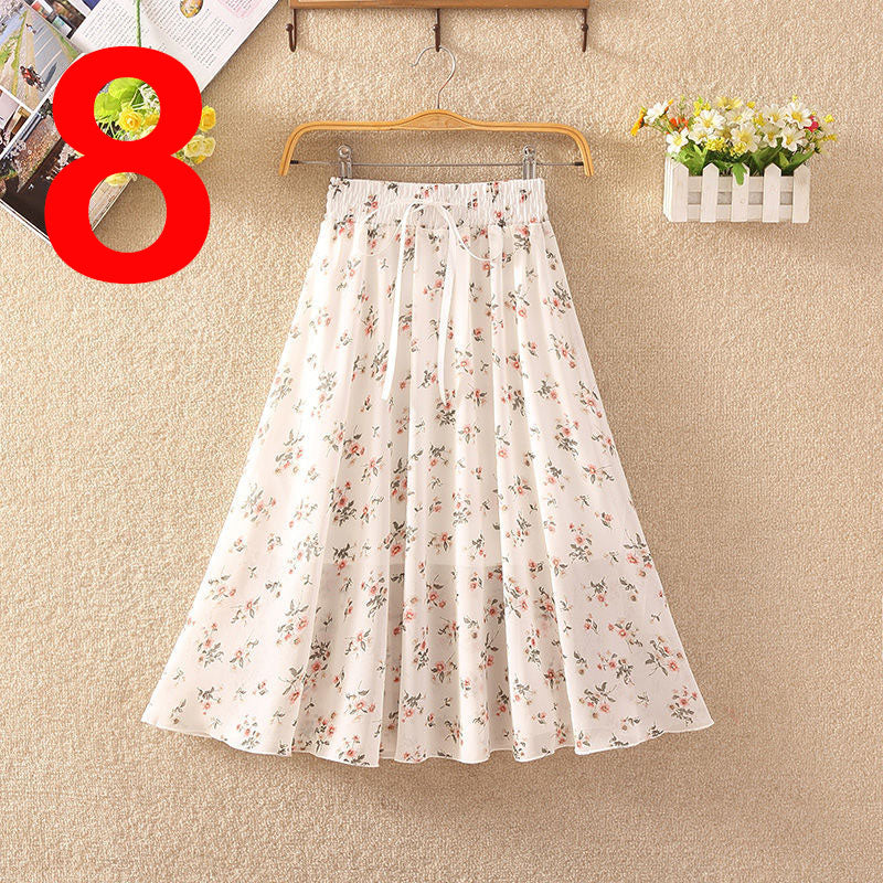 Elegant Summer Chiffon Skirt