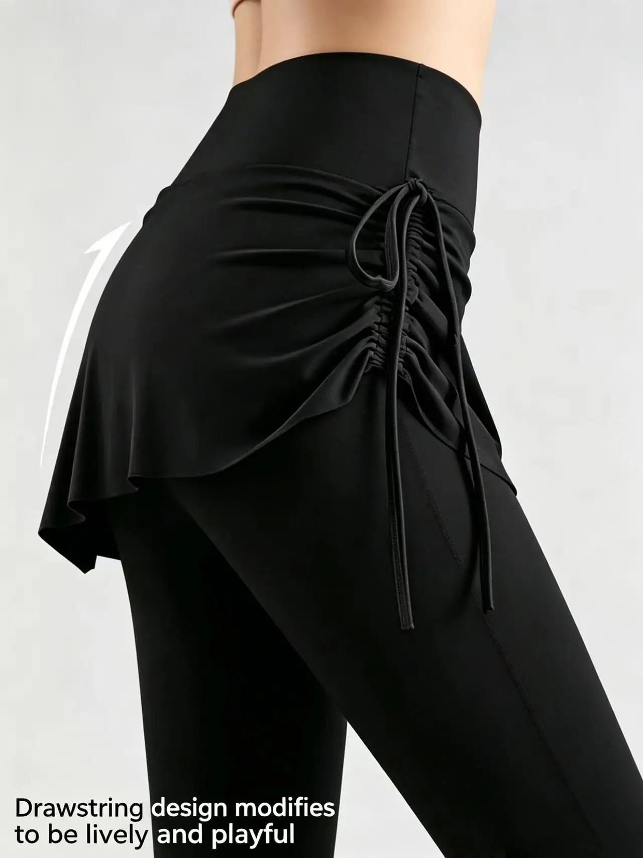 New pleated lace-up ladies yoga pants