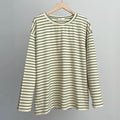 Hirsionsan 2023 Basic Thick Stripes T Shirts Women
