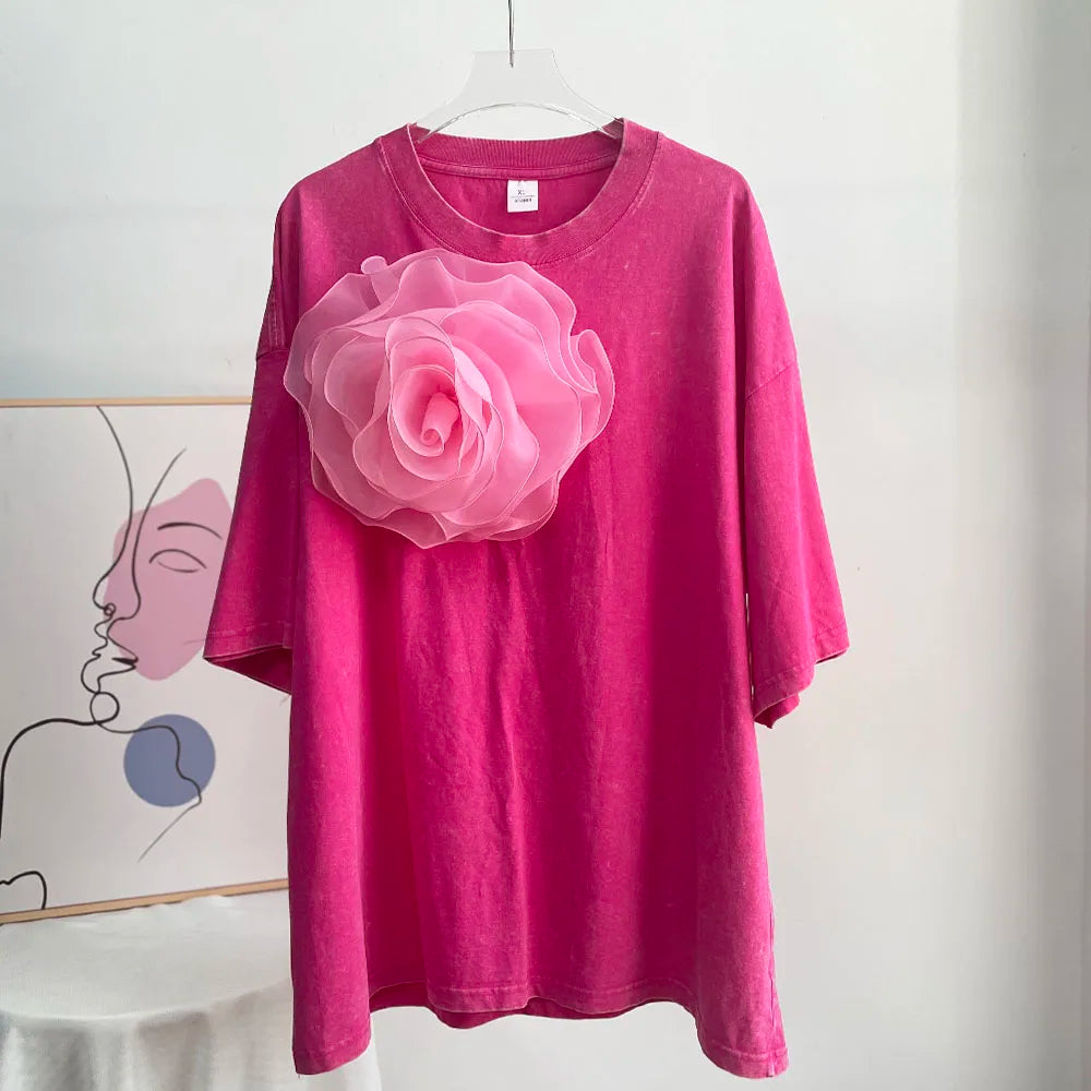 Hirsionsan Acid Washed Vintage T Shirt